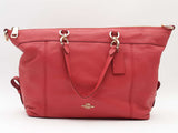 Coach Lenox Satchel Pebble Leather Red Aa0726pzsa