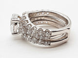 2.16 Cttw Lab Grown Diamonds 14k Wg 8.6g Guard And Ring Size 4.5 Do0226crxde