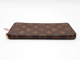 Louis Vuitton Clemence Wallet In Monogram Coated Canvas & Rose Ballerine Leather Fw0726lrzdu