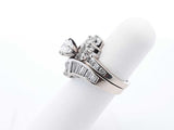 2.08 Cttw Diamond & 14k White Gold Wedding Set 10.7 Grams Size 5.5 Fw0125llxzdu