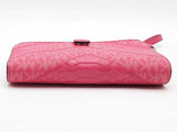 Michael Kors Fulton Phone Case Zip Around Pink Wallet Aa0726lrsa