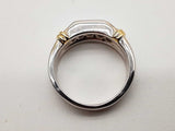 0.35 Cttw Natural Diamonds 14k Two Tone Gold 12.1g Ring Size 10.25 Do0526exzde