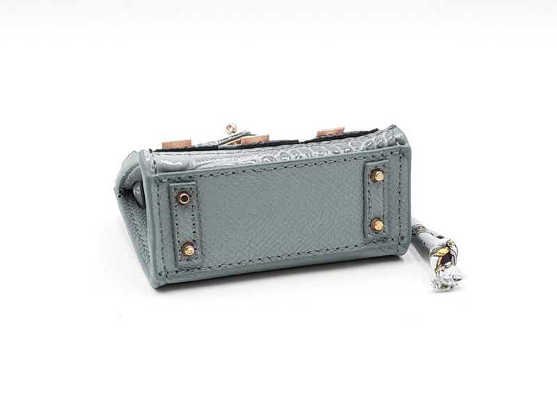 Mini Boutique Bag Charm In Gray Fw0725edu