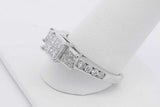 1.04cttw Diamond Ring In 10k White Gold 4.2 Grams Size 9.5 Eb0425oexsa