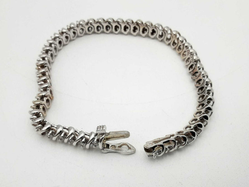 1.41ctw Diamonds 14k White Gold 14.3 Grams Bracelet 7 Inch Sd0625erzsa