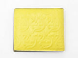 Salvatore Ferragamo Bifold Wallet In Gancini-embossed Yellow Leather Fw0326lordu