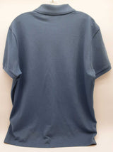 Moncler Logo Patch Slate Blue Polo Shirt Size L Do0926rxde