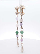 Chanel Faux Pearl, Strass, & Multi-stone Gold-tone Drop Earrings Fw0526lcrdu