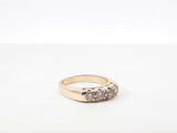 0.60 Cttw Diamond & 14k Yellow Gold Four Stone Ring 5 Grams Size 6.25 Fw0926rxzdu