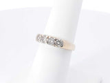 0.60 Cttw Diamond & 14k Yellow Gold Four Stone Ring 5 Grams Size 6.25 Fw0926rxzdu