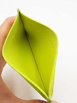 Balenciaga Neon Yellow Card Holder Wallet Eb1025rxdu