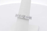 6.3cttw Lab Grown Diamond Eternity Band 14k White Gold 3.2g Size 6.5 Eb826lixzsa