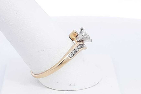 Approx. 0.22ctw Diamond Ring In 14k Yellow Gold 2.6 Grams Size 9 Eb0824srsa