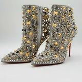 Christian Louboutin Full Kate 100 Calf Glitter Specchio Size 40 Sd0525orzsa