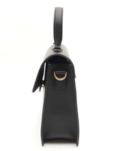 Versace La Medusa Black Leather Top Handle Bag Eb0426pxzsa