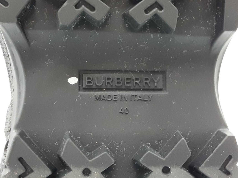 Burberry Ryan House Check Black Rubber Rain Boots Size Eu 40 Do0225lrxde