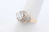 1.63cttw Diamond Ring In 18k Yellow Gold 4.9 Grams Size 8.25 Eb0525lsxzde