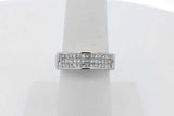 0.78cttw Princess Cut Diamond Ring In 14k White Gold 5.2g Size 6.75 Eb0926prxsa