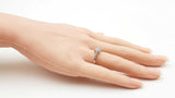 Illusion-set Diamond & 10k White Gold Cathedral-style Engagement Ring 2 Grams Size 7 Fw0726lzxdu