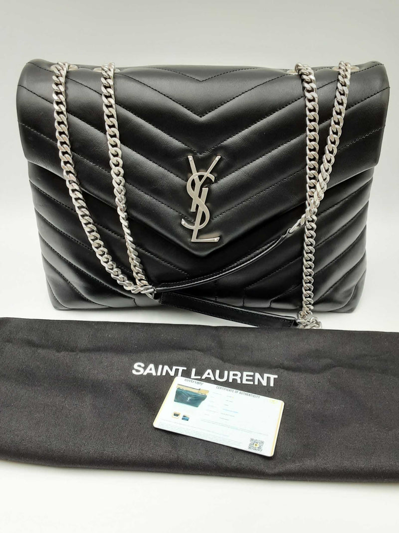 Yves Saint Laurent Loulou Quilted  Chevron Leather Shoulder Bag Eb0924loxzdu