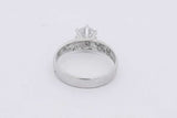 1.0ctw Center Round Diamond Ring 14k White Gold 2.5 Grams Size 6.5 Eb0325lcxzsa