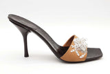 Gucci Gg Monogram Embellished Heels Size 9.5 B Eb0625crde