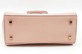 Kate Spade New York Pink Saffiano Leather Laurel Way Jeweled Hadlee Satchel Bag Eb1125rxsa