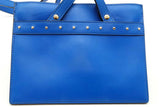 Balmain Blue Leather Studded Crossbody Bag Eb0426lxzde