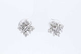 Tiffany & Co. Sixteen Stone Diamond Stud Earrings Platinum 3.8 Grams Eb726lexzde