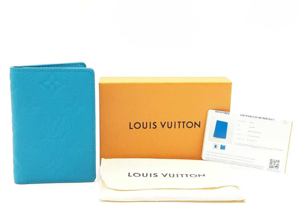 Louis Vuitton Pocket Organizer In Turquoise Taurillon Leather Fw0725wzxdu