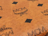 Mcm Liz Shopper Tote Pouch In Cognac Visetos Coated Canvas Fw0426lrzdu