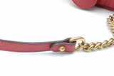 Gucci Gg Chevron Quilted Red Leather Marmont Shoulder Bag Eb1026wxzsa