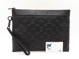 Louis Vuitton To-go Pochette In Monogram Shadow Black Leather Fw1125wzxdu