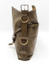 Givenchy Voyou Shoulder Bag In Dark Khaki Tumbled Leather Fw0925pzxdu