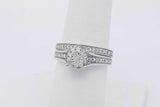 0.27cttw Diamond Wedding Set In 10k White Gold 4.2 Grams Size 7 Eb0226oxrsa