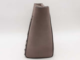Michael Kors Studded Saffiano Tote Gray Handbag Aa0826wzsa