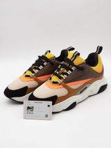 Christian Dior B22 Ebony Yellow Camel Technical Mesh Sneakers Size 42 Eb526lxzsa