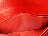 Salvatore Ferragamo Gancini Red Leather Continental Wallet Do0725lxzde