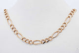 14k Yellow Gold Figaro Chain Necklace 7.6 Grams 21.25 Inch Eb0125wirsa