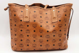 Mcm Liz Reversible Visetos Cognac Tote Bag Eb0526wxzsa