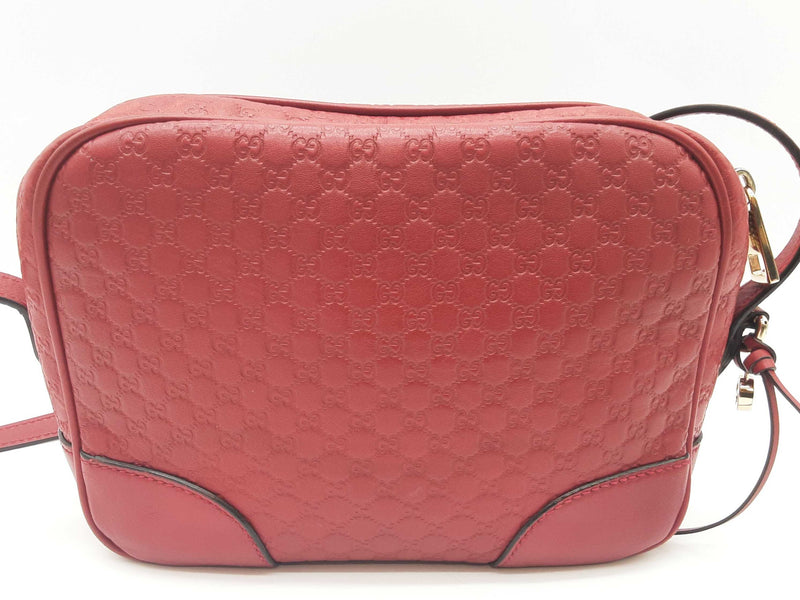 Gucci 449413 Bree Red Microguccissima Leather Crossbody Bag Do0525oxzde