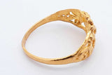 24k Yellow Gold Flower Ring 4.7 Grams Size 8.5 Eb0924olrsa