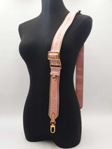 Louis Vuitton "Guitar " Bandoulière Strap In Rose Clair Canvas Fw0626orxdu