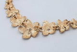 14k Yellow Gold Plumeria Flower Graduated Necklace 19.6 Grams 16 In Eb0826lpxzsa