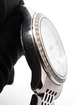 Gucci G Timeless 27mm Diamond, Mother Of Pearl & Steel Quartz Watch Fw0126wrxdu
