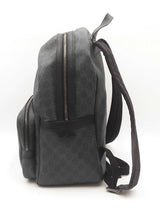 Gucci Medium Day Backpack In Grey & Black Gg Supreme Coated Canvas Fw0226rzxdu