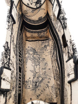 Christian Dior Zodiac Toile De Jouy Embroidered Book Tote Bag Eb0826sxzsa