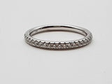 0.2 Cttw Natural Diamonds 14k White Gold 2.4g Band Ring Size 7 Do0626worde