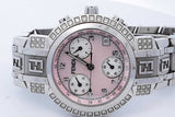Fendi Zucca Orologi 32mm Quartz Chronograph Stainless Steel Watch Eb0826ixzde