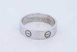 Cartier 18k White Gold Love Ring 6.9 Grams Size 59 Eb0726rixde